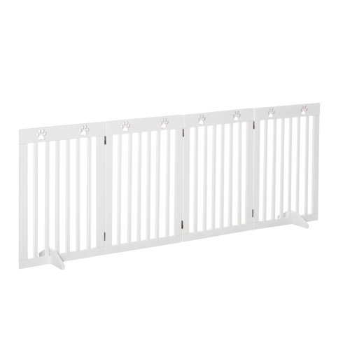 Tucker Murphy Pet™ 80" Extra Wide Freestanding Pet Gate Dog Barrier